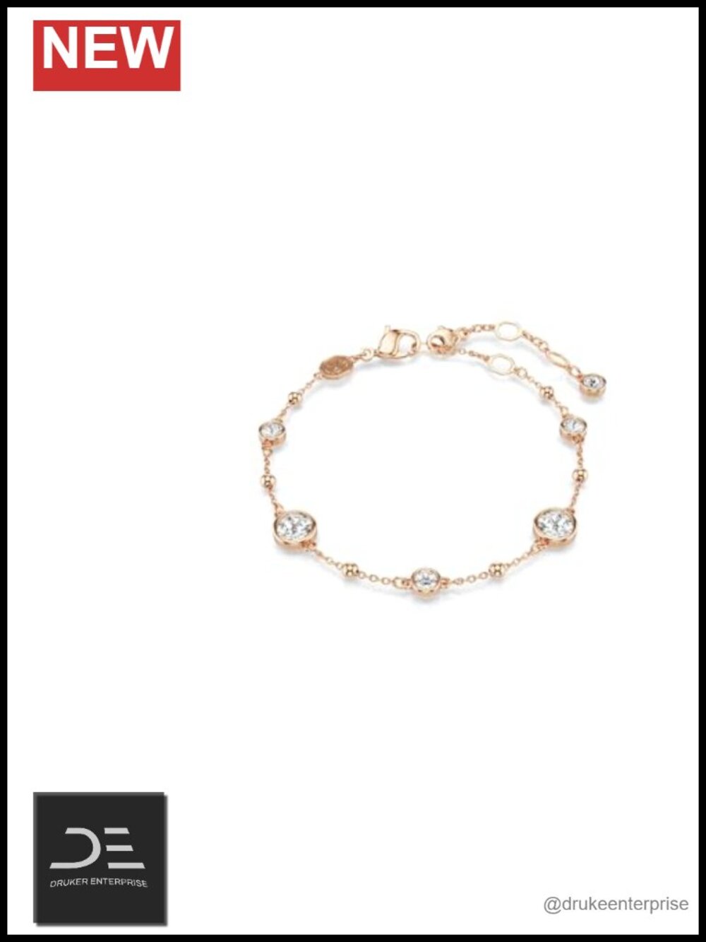 Swarovski Crystal Rose Gold Plated Imber Bracelet